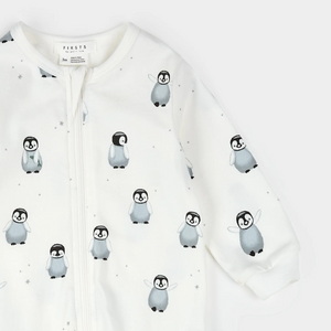 Petit Lem Baby Penguin Print Sleeper