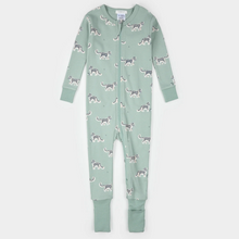 Load image into Gallery viewer, Petit Lem Snow Leopard Print Convertible Sleeper
