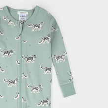 Load image into Gallery viewer, Petit Lem Snow Leopard Print Convertible Sleeper
