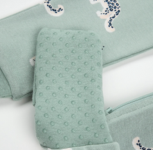 Load image into Gallery viewer, Petit Lem Snow Leopard Print Convertible Sleeper
