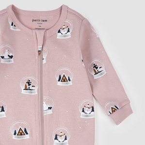 Petit Lem Snowglobe Print Sleeper