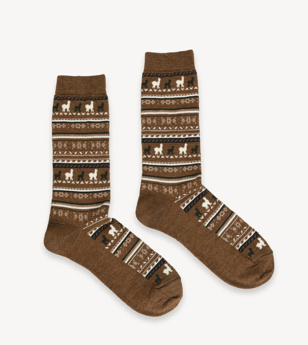 Pokoloko Alpaca Socks Caramel