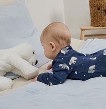 Load image into Gallery viewer, Petit Lem Winter Polar Bear Print Sleeper

