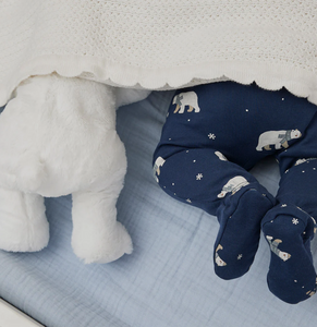 Petit Lem Winter Polar Bear Print Sleeper