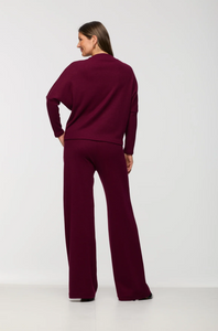 Beddome Funnel Sweater Burgundy