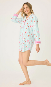 PJ Salvage Ma Cherie Flannel Nightshirt
