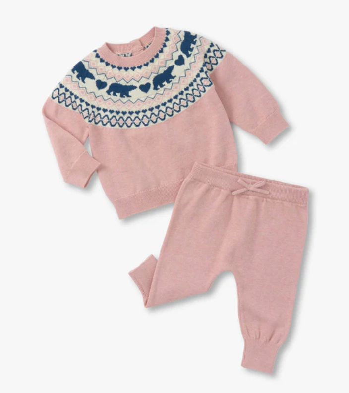 Hatley Bear Pullover Sweater and Pant