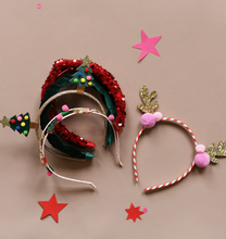 Load image into Gallery viewer, Rockahula Velvet Christmas Tree Headband
