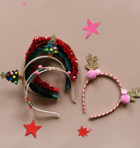 Rockahula Velvet Christmas Tree Headband