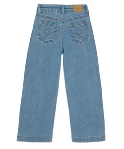 Minymo Wide Leg Jeans Dusty Blue