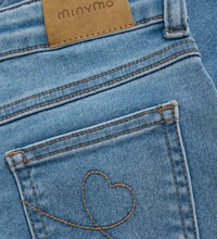 Load image into Gallery viewer, Minymo Wide Leg Jeans Dusty Blue
