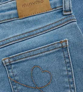 Minymo Wide Leg Jeans Dusty Blue