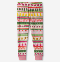 Load image into Gallery viewer, Hatley Pink Fun Fairisle Cotton Pyjamasj
