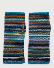 Load image into Gallery viewer, Seasalt Fruity Fingerless Mittens Ripple Marks Teal Multi
