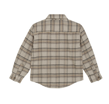 Load image into Gallery viewer, Minymo Check Flannel Shirt Oxford Tan
