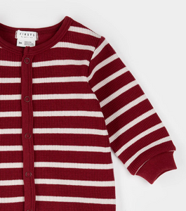 Petit Lem Scarlet Red Stripe Thermal Sleeper
