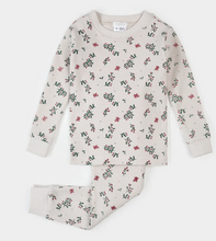 Load image into Gallery viewer, Petit Lem Winterberry Holly Print Thermal Baby Pyjamas
