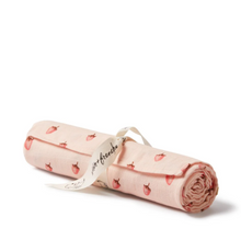 Load image into Gallery viewer, Wilson and Frenchy Strawberry Kisses Cotton Muslin Blanket
