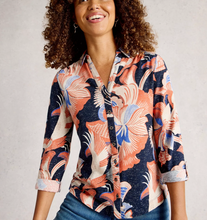 Load image into Gallery viewer, White Stuff UK Annie Printed Sparkle Shirt Navy Print
