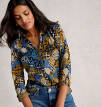 Load image into Gallery viewer, White Stuff UK Annie Jersey Shirt Chartreuse Multi
