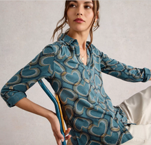Load image into Gallery viewer, White Stuff UK Annie Jersey Shirt Blue Hearts
