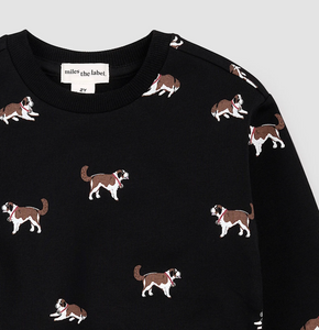 Miles St Bernard Print Sweatshirt