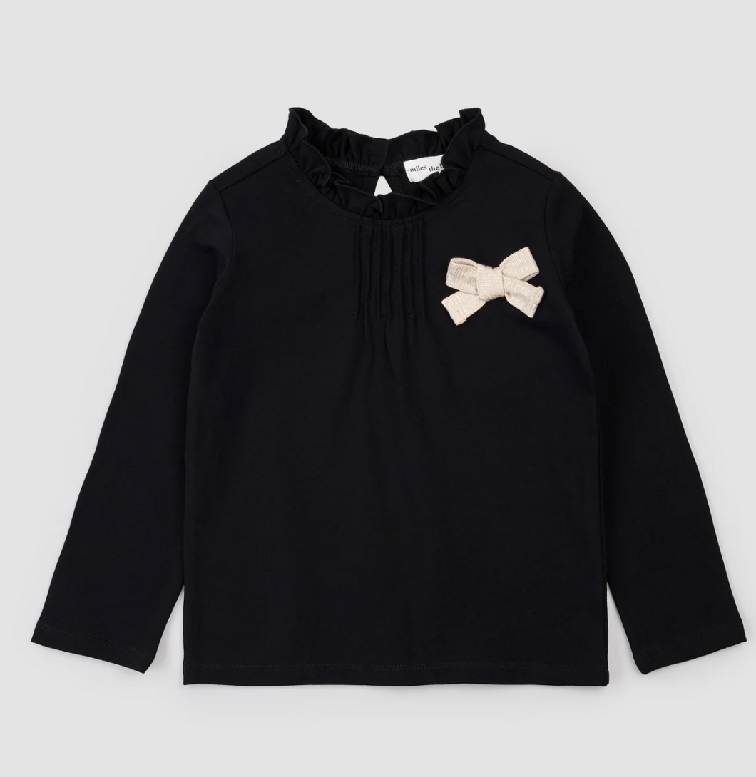 Miles Gold Grosgrain Bow Top