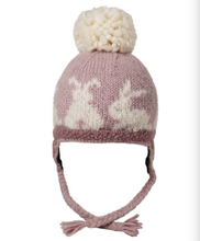 Load image into Gallery viewer, Ambler Kids Bunny Tales Pom Beanie with Ear Flaps
