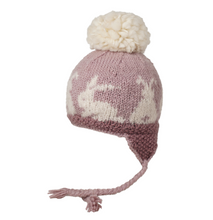Load image into Gallery viewer, Ambler Kids Bunny Tales Pom Beanie with Ear Flaps
