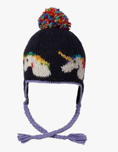 Load image into Gallery viewer, Ambler Kids Creatures Jacquard Knit Hat with Tie
