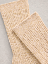 Load image into Gallery viewer, White Stuff UK Sparkle Socks Gold
