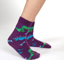 Load image into Gallery viewer, Hippopotamus, Crocodile and Dinosaur Socks 3-Pack
