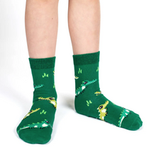 Load image into Gallery viewer, Hippopotamus, Crocodile and Dinosaur Socks 3-Pack
