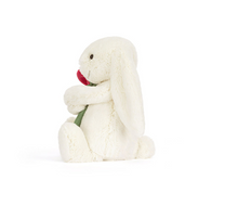Load image into Gallery viewer, Cream Bunny with Rose
