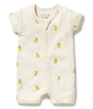 Load image into Gallery viewer, Wilson and Frenchy Piney Pals Cotton Pointelle Shortie Playsuit
