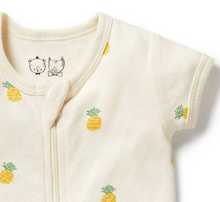 Load image into Gallery viewer, Wilson and Frenchy Piney Pals Cotton Pointelle Shortie Playsuit
