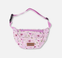 Load image into Gallery viewer, Deux Par Deux Purple Flower Fanny Pack
