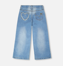 Load image into Gallery viewer, Deux Par Deux Heart Wide Leg Jeans
