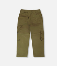 Load image into Gallery viewer, Deux Par Deux Twill Carpenter Pant Dark Khaki Green
