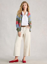 Load image into Gallery viewer, White Stuff UK Lulu Stripe Cardi Green Multi
