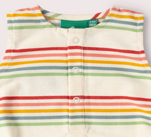 Load image into Gallery viewer, Little Green Radicals Cream Rainbow Bubble Body Playsuit
