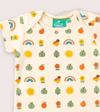 Load image into Gallery viewer, Little Green Radicals Vintage Rainbows Onesie
