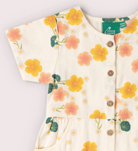 Load image into Gallery viewer, Little Green Radicals Button Dress Flora
