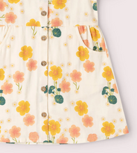 Load image into Gallery viewer, Little Green Radicals Button Dress Flora
