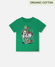 Load image into Gallery viewer, Deux Par Deux Noodle and Skate Print Tee
