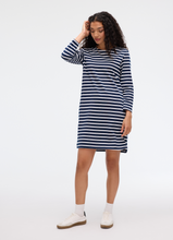 Load image into Gallery viewer, Fig Carolina Dress Night Stripe
