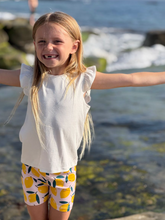 Load image into Gallery viewer, Vignette Aster Lemon Bike Shorts
