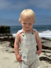 Load image into Gallery viewer, Me and Henry Galleon Overalls Chambray Plaid
