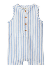 Load image into Gallery viewer, Me and Henry Cabin Playsuit Blue Stripe
