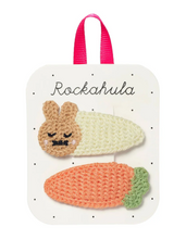 Load image into Gallery viewer, Rockahula Crochet Bunny Hair Clips
